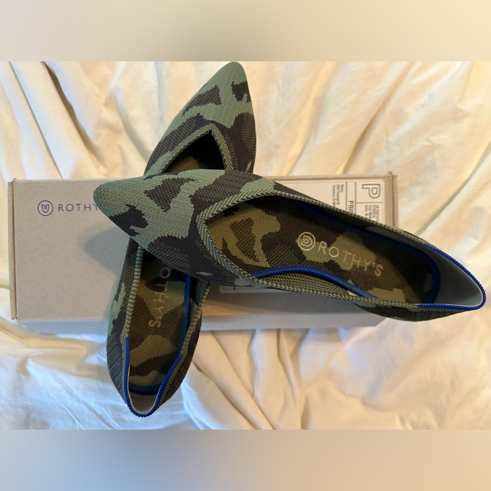 Rothy’s The Point Olive Camo Size 11